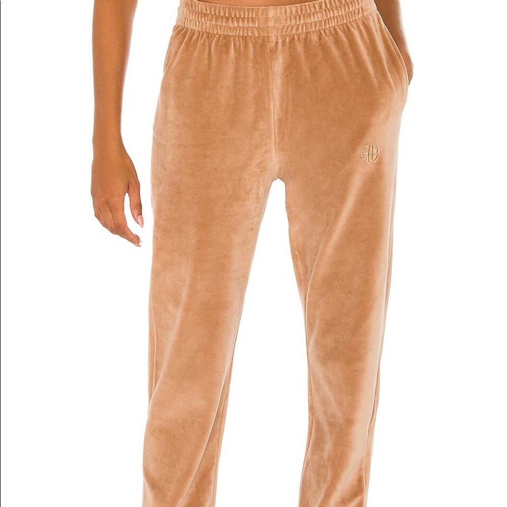 Anine Bing Evan Velour Sweatpants- (S)